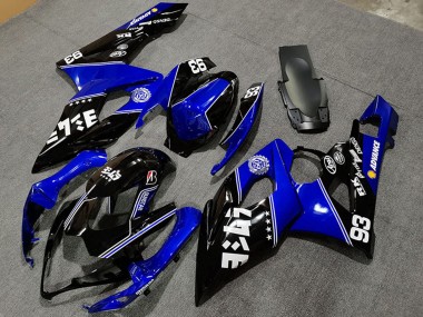 Carenagens Moto Suzuki GSXR 1000 2005-2006 - Azul Preto Brilhante Branco