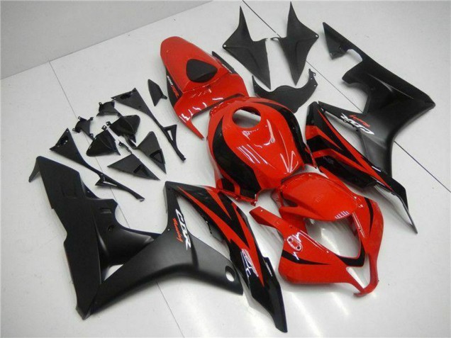 Carenagens Moto Honda CBR600RR 2007-2008 - Vermelho Preto Fosco Decalques