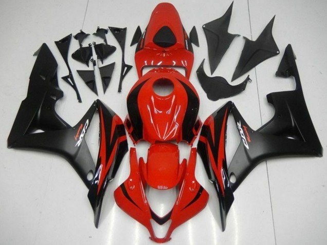 Carenagens Moto Honda CBR600RR 2007-2008 - Vermelho Preto Fosco Decalques