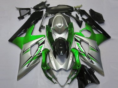 Carenagens Moto Suzuki GSXR 1000 2005-2006 - Verde Prata Preto