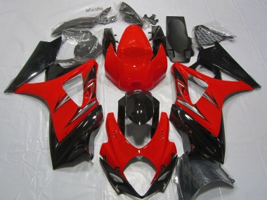 Carenagens Moto Suzuki GSXR 1000 2007-2008 - Vermelho Preto Brilhante
