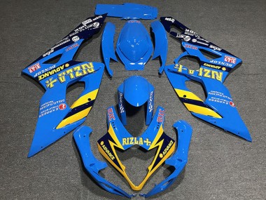 Carenagens Moto Suzuki GSXR 1000 2005-2006 - Azul Amarelo Preto Rizla