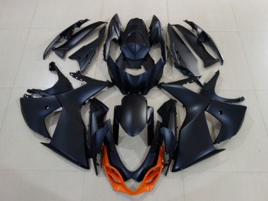 Carenagens Moto Suzuki GSXR 1000 2009-2016 - Preto Fosco Laranja