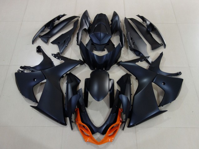 Carenagens Moto Suzuki GSXR 1000 2009-2016 - Preto Fosco Laranja