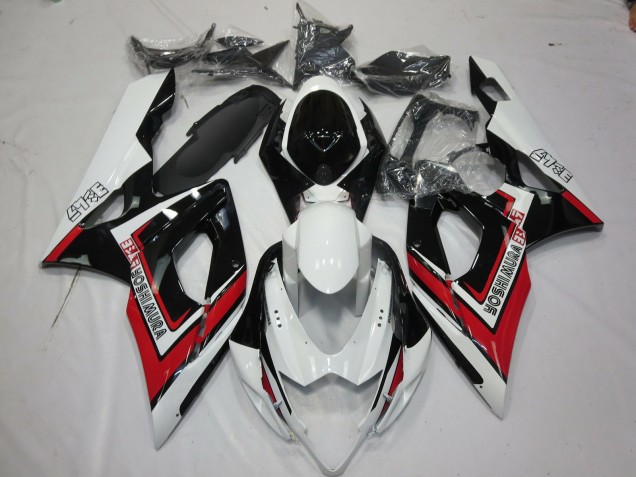 Carenagens Moto Suzuki GSXR 1000 2005-2006 - Branco Vermelho Preto Yoshimura