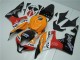 Carenagem Moto Honda CBR600RR 2007-2008 - Laranja Branco Vermelho Preto Brilhante Repsol