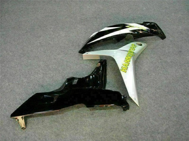 Carenagem Moto Honda CBR600RR 2007-2008 - Branco Verde Preto Brilhante Hannspree