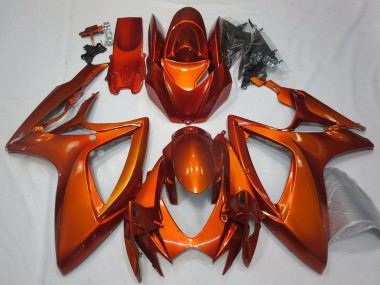 Carenagens Moto Suzuki GSXR 600 / GSXR 750 2006-2007 - Burnt Laranja