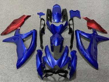 Carenagens Moto Suzuki GSXR 600 / GSXR 750 2008-2010 - Azul Vermelho