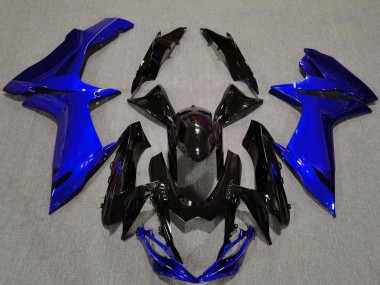 Carenagem Moto Suzuki GSXR 600 / GSXR 750 2011-2024 - Azul Preto Brilhante