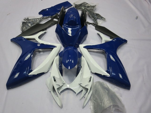 Carenagens Moto Suzuki GSXR 600 / GSXR 750 2006-2007 - Azul Branco Preto