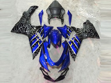 Carenagens Moto Suzuki GSXR 600 / GSXR 750 2011-2024 - Azul Preto Aranha