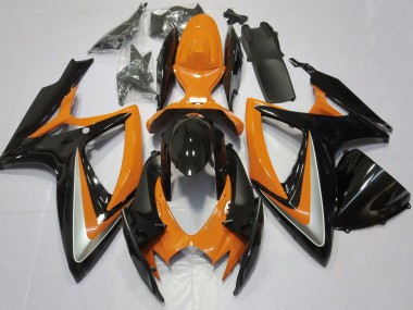 Carenagem Moto Suzuki GSXR 600 / GSXR 750 2006-2007 - Laranja Preto Brilhante