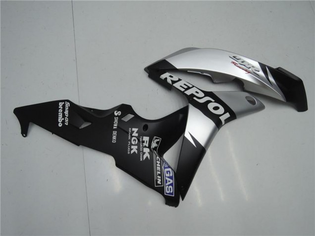 Carenagens Moto Honda CBR600RR 2007-2008 - Preto Fosco Prata Cinzento Repsol