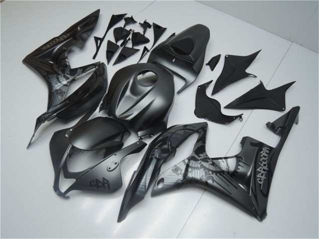 Carenagens Moto Honda CBR600RR 2007-2008 - Preto Fosco Graffiti