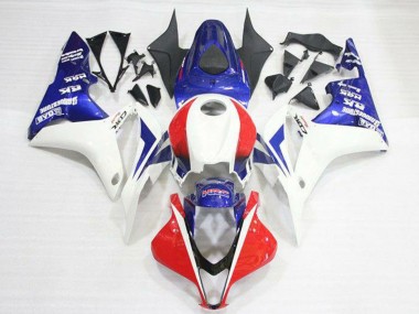Kits Carenagem Moto Honda CBR600RR 2007-2008 - Branco Vermelho Azul HRC