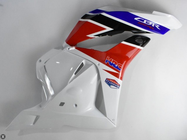 Kits Carenagem Moto Honda CBR600RR 2009-2012 - Branco Vermelho Azul
