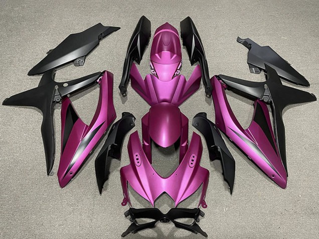 Carenagens Moto Suzuki GSXR 600 / GSXR 750 2008-2010 - Roxo Preto Fosco