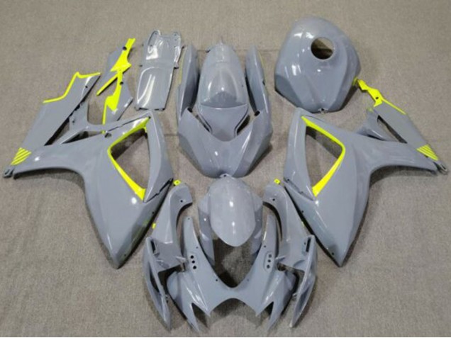 Carenagens Moto Suzuki GSXR 600 / GSXR 750 2006-2007 - Nardo Cinzento Alta Visibilidade Amarelo