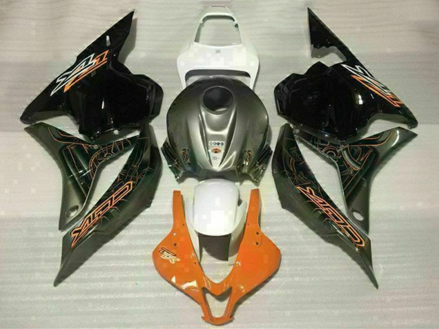 Carenagens Moto Honda CBR600RR 2009-2012 - Branco Laranja Preto Brilhante
