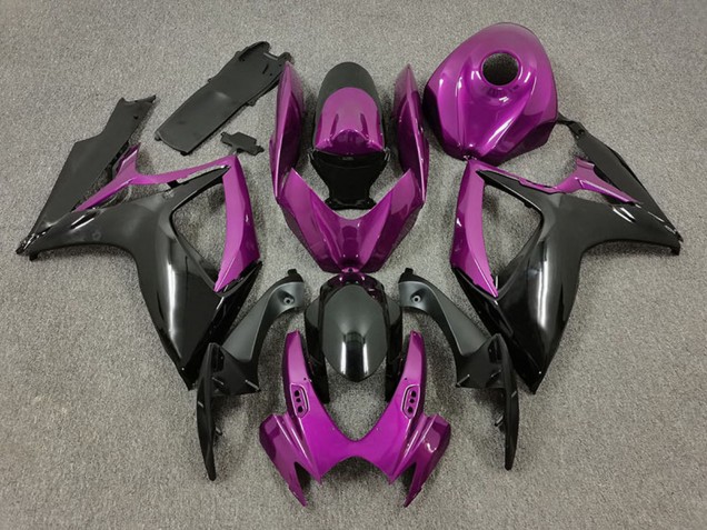 Carenagens Moto Suzuki GSXR 600 / GSXR 750 2006-2007 - Roxo Preto