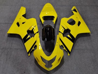 Carenagens Moto Suzuki GSXR 600 / GSXR 750 2004-2005 - Amarelo Preto Brilhante OEM Estilo