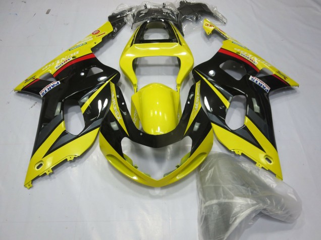 Carenagens Moto Suzuki GSXR 600 / GSXR 750 2001-2003 - Amarelo Cinzento Preto Brilhante