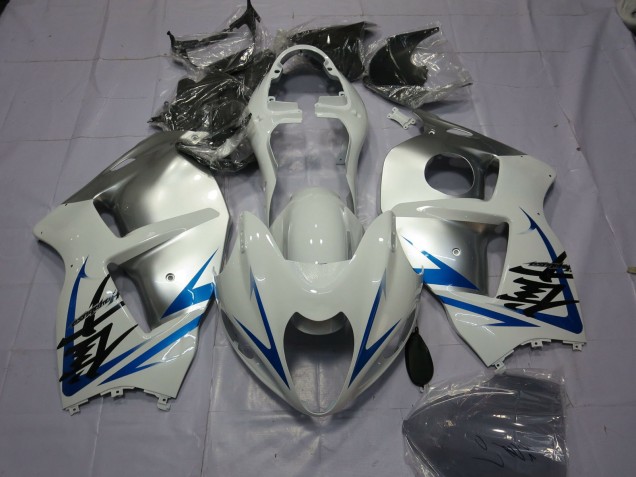 Carenagens Moto Suzuki GSXR 1300 1996-2007 - Branco Prata Azul