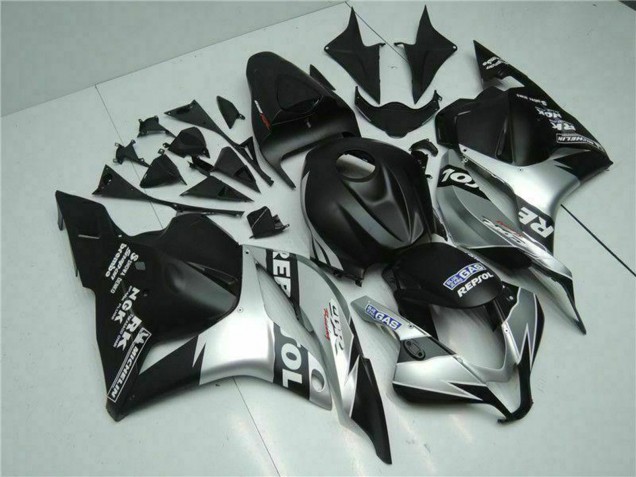 Carenagens Moto Honda CBR600RR 2009-2012 - Prata Preto Fosco Repsol
