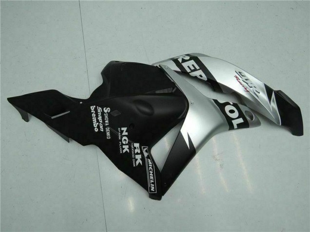 Carenagens Moto Honda CBR600RR 2009-2012 - Prata Preto Fosco Repsol