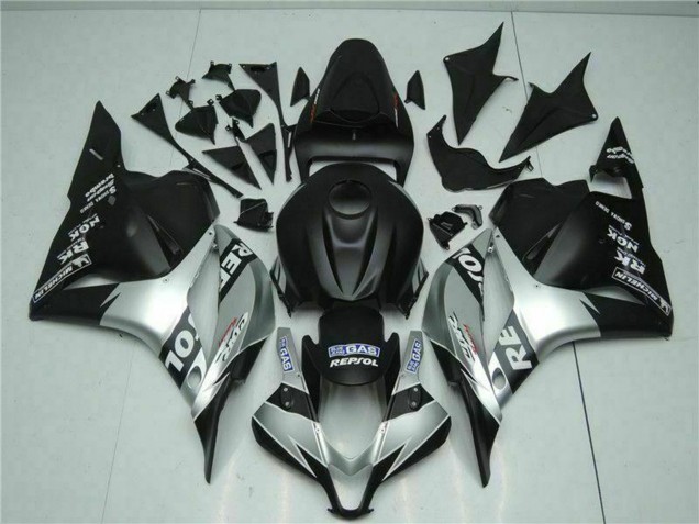 Carenagens Moto Honda CBR600RR 2009-2012 - Prata Preto Fosco Repsol