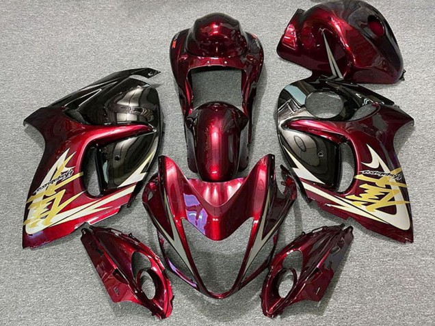 Carenagens Moto Suzuki GSXR 1300 2008-2020 - Vermelho Profundo Ouro