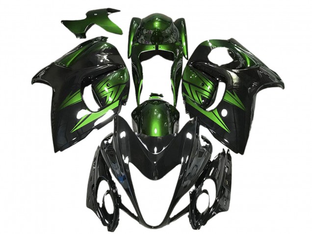 Carenagens Moto Suzuki GSXR 1300 2008-2020 - Preto Brilhante Verde Profundo