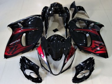 Carenagens Moto Suzuki GSXR 1300 2008-2020 - Preto Brilhante Doce Vermelho