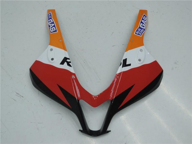 Kit Carenagem Moto Completa Honda CBR600RR 2009-2012 - Laranja Branco Vermelho Preto Brilhante Repsol