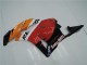 Kit Carenagem Moto Completa Honda CBR600RR 2009-2012 - Laranja Branco Vermelho Preto Brilhante Repsol