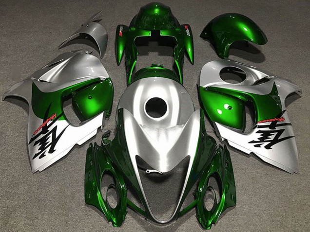 Carenagens Moto Suzuki GSXR 1300 2008-2020 - Verde Brilhante Prata