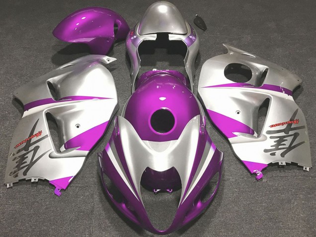 Carenagens Moto Suzuki GSXR 1300 1996-2007 - Rosa Brilhante Prata