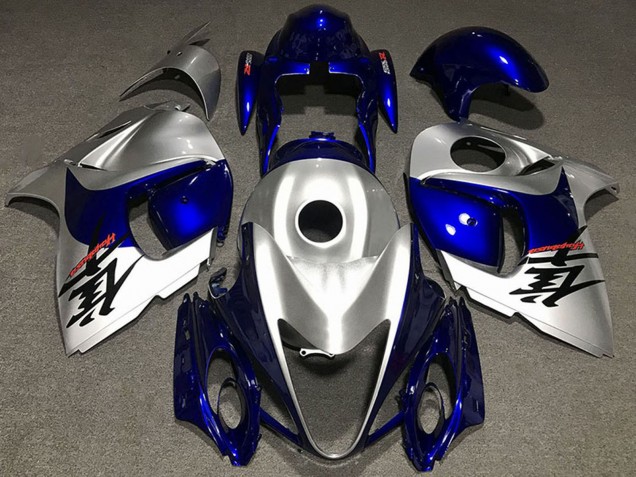 Carenagens Moto Suzuki GSXR 1300 2008-2020 - Prata Brilhante Azul