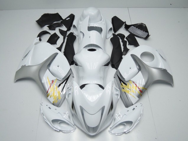 Carenagens Moto Suzuki GSXR 1300 2008-2020 - Branco Prata Amarelo