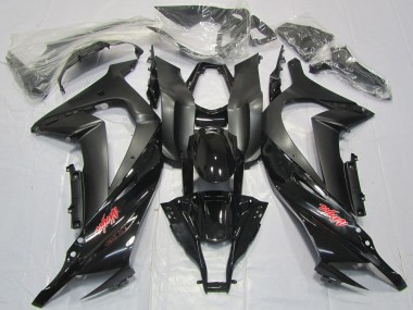 Carenagens Moto Kawasaki ZX10R 2011-2015 - Preto Brilhante Preto Fosco Vermelho Decal