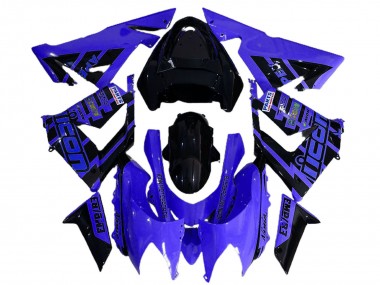 Carenagens Moto Kawasaki ZX10R 2004-2005 - Azul Preto Logo