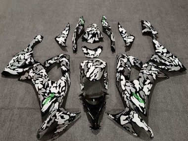 Carenagens Moto Kawasaki ZX10R 2008-2010 - Camouflage Verde Decalques