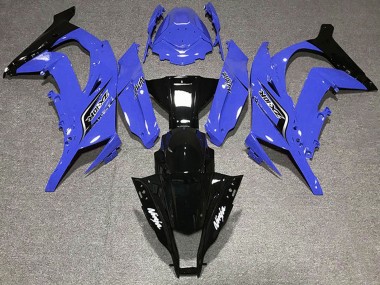Carenagens Moto Kawasaki ZX10R 2011-2015 - Azul Preto Brilhante