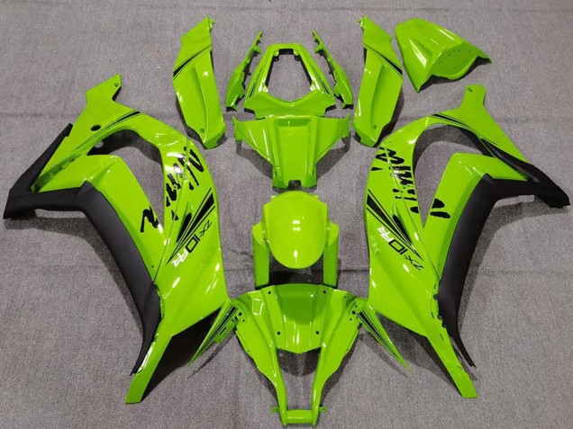 Carenagens Moto Kawasaki ZX10R 2011-2015 - Verde Preto Fosco