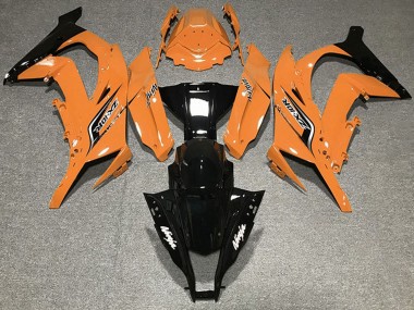 Carenagens Moto Kawasaki ZX10R 2011-2015 - Laranja Preto Brilhante