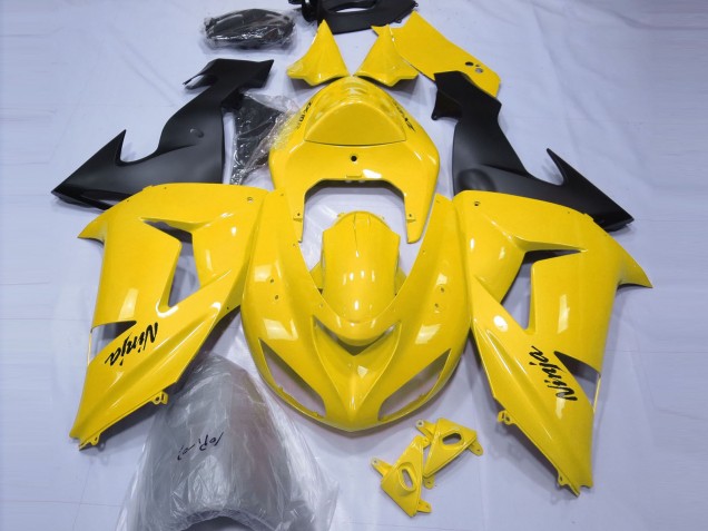 Carenagens Moto Kawasaki ZX10R 2006-2007 - Amarelo Preto