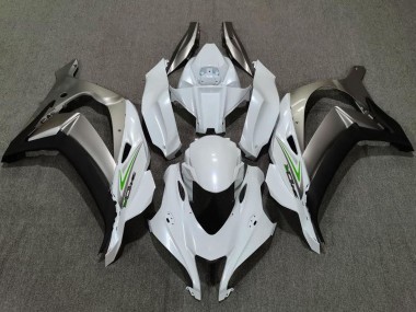 Carenagens Moto Kawasaki ZX10R 2016-2020 - Branco Pérola Prata