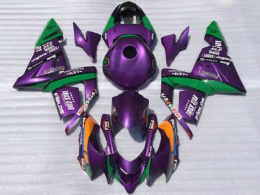 Carenagens Moto Kawasaki ZX10R 2004-2005 - Roxo Verde Trick Star