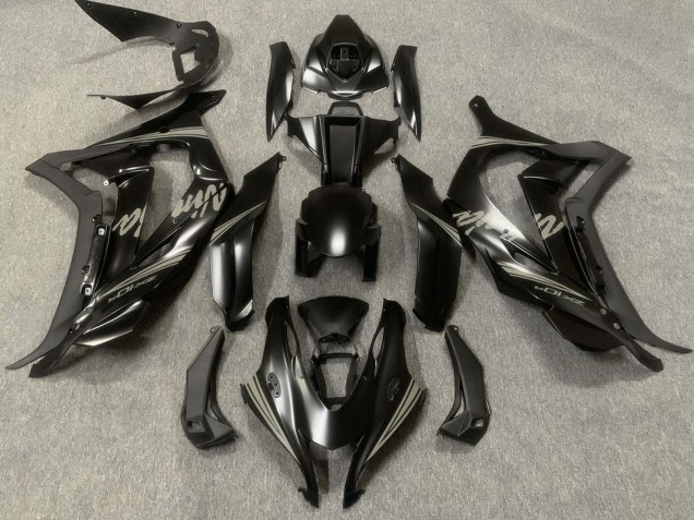 Carenagens Moto Kawasaki ZX10R 2016-2020 - Preto Fosco Cinzento Ninja